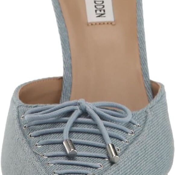 STEVE MADDEN Denim slip on heels - Picture 8 of 13